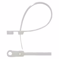 Buntband med hål vit 100 x 3,5 mm, 20 st