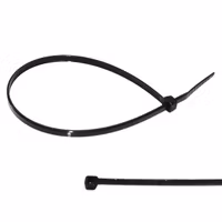 Buntband svart 145 x 3.5mm, 100 st