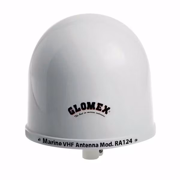 Glomex RA124 VHF-antenn med 9m kabel, PL 259-kontakt och bes