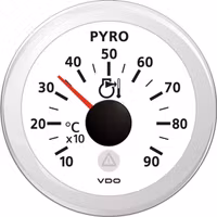 VDO avgas temp. vit ø52mm