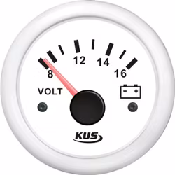 KUS analog voltmeter vit
