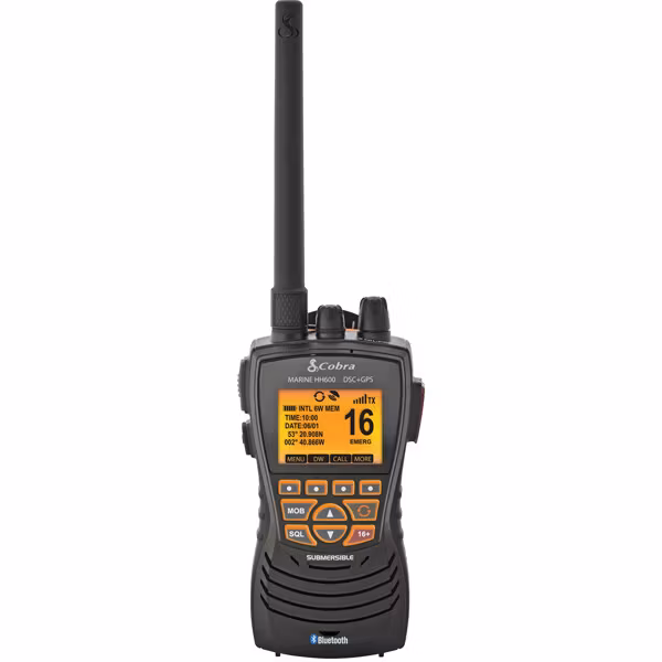 Cobra bärbar vhf radio hh600, med gps/dsc