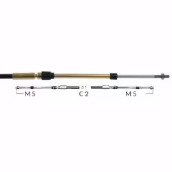 Ultraflex Reglagekabel C2, universal för utombordare, 9 fot