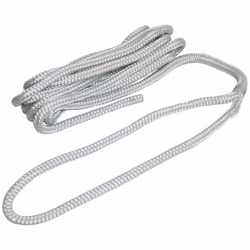 Robline förtöjningslina flätad grå, 12mm x 4m