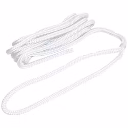 Robline förtöjningslina flätad vit, 12mm x 4m