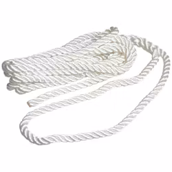 Robline förtöjningslina 3-slagen vit, 16mm x 6m