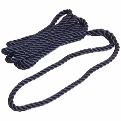 Robline förtöjningslina 3-slagen marinblå, 12mm x 10m