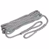 Robline fenderlina treslagen grå 2-pack, 6mm x 1,5m