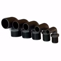 Trudesign Slangstos 90° komposit svart 3/4" 19mm