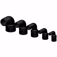 Trudesign 90° slangstos 32mm svart 1 1/4" innergänga