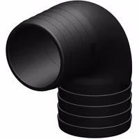 Trudesign Vinkelstycke 90° 38mm svart