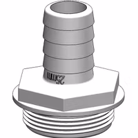 Trudesign Slangstos 1 1/2" 25mm Vit, till y-ventil
