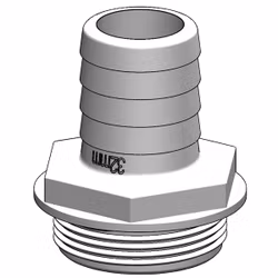 Trudesign Slangstos 1 1/2" 32mm vit, till y-ventil