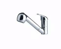 Barka engreppsblandare med dusch och flow-/sprayknapp, liten modell, MD6501