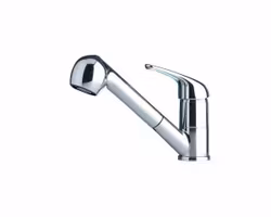 Barka engreppsblandare med dusch och flow-/sprayknapp, stor modell, MD6551