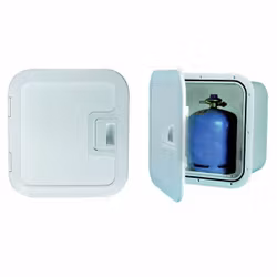 Dräneringskärl med lucka, inbyggnad