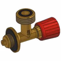 Avstängningsventil för gasolflaskor, tysk reg. G12