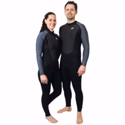 1852 Våtdräkt herr lång modell 3/2 mm svart/grå