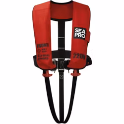 Seapro 220n solas väst röd med sele