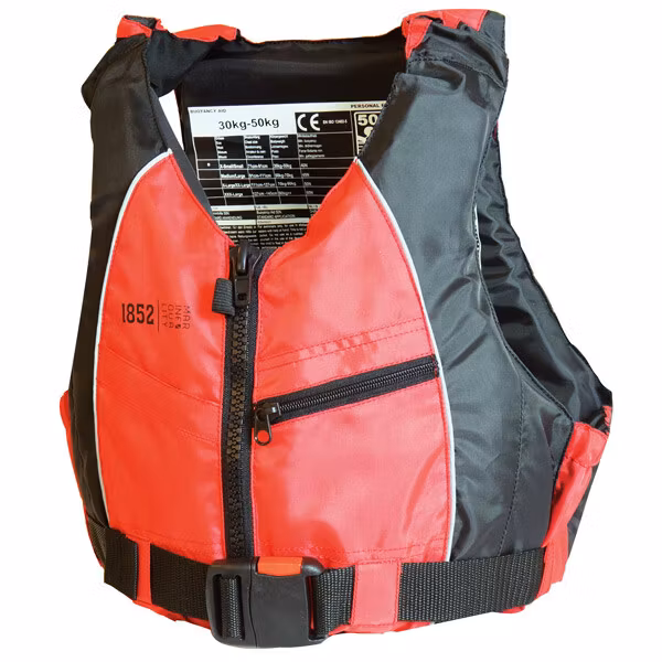 1852 Jolle/kajakväst röd/svart 70+ kg XXL storlek