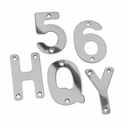 Roca U bokstav 75 mm RF för teakskylt