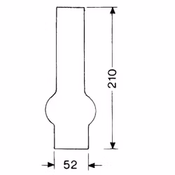DHR Lampglas 15''' x 210 mm