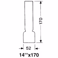 DHR Lampglas 14''' x 170 mm