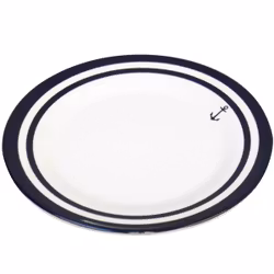 1852 Desserttallrikar okrossbart melamin Ø20 cm, 6 st