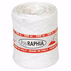 Presentband vit, 200 mtr