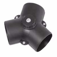 Y-ventil med spjäll 60mm