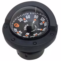 Riviera nedfälld kompass Zenith 3" svart