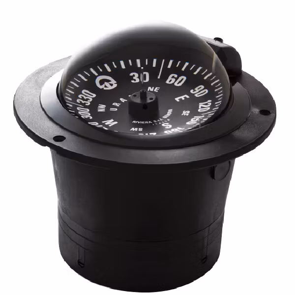 Riviera nedfälld kompass BU1 Urania 4", svart