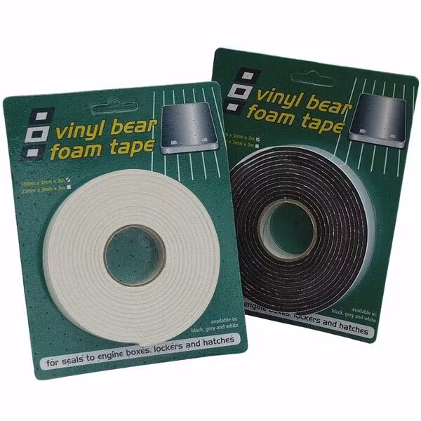 Psp vinyl foam tejp tätn.list självhäft. svart 19x6 mm 3 m