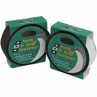 Psp kardborreband svart 25 mm x 1 m