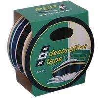PSP Go-fast skrovtejp 3xblå ränder, 21mm