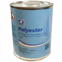 BHP Polyesterplast 5kg, utan härdare