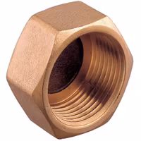 Guidi Ändmuff innergänga 1 1/2" brons
