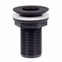 Trudesign Bordgenomföring försänkt svart 1/2"
