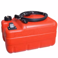 1852 bensintank med nivåmätare, slang & bensinkopplingar 24L