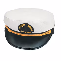 Kaptensmössa vit stl. 56