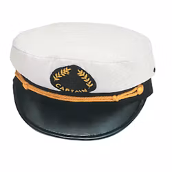 Kaptensmössa vit stl. 59