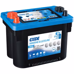 Exide Batteri Dual AGM spiral 750CCA, 50Amp