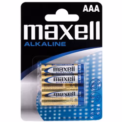 Maxell Alkaline batterier AAA / LR03, 4 st