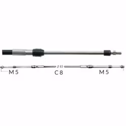 Ultraflex Reglagekabel C8 universal för inombordare 24 fot