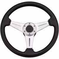 Sportratt svart med alu, Ø338 mm