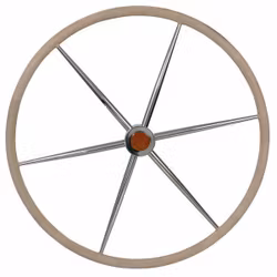 Stålratt med läder Ø130 cm