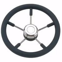 Stålratt och svart ring Ø32 cm