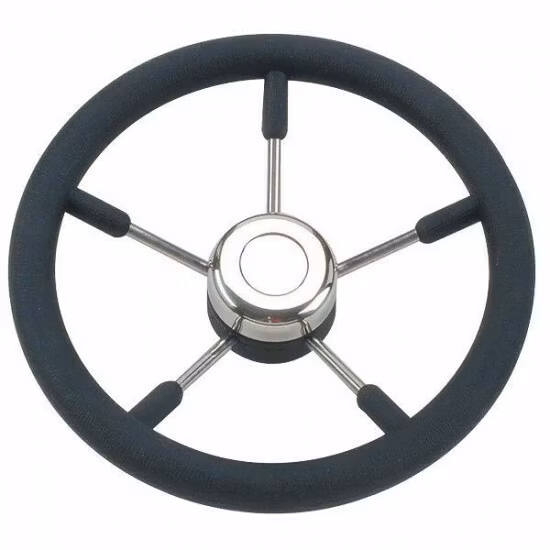 Stålratt m. svart ring Ø35cm