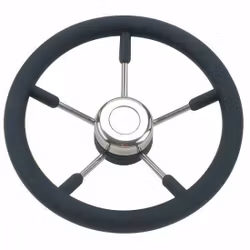 Stålratt m. svart ring Ø35cm