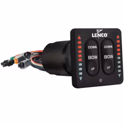 Lenco kontrollpanel m/retractor & indikator 12/24V